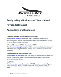 Resources for Aircraft Brokers